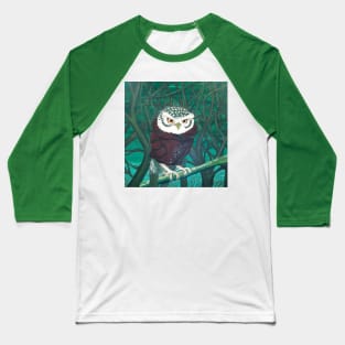 Winter Coat Owl Baseball T-Shirt